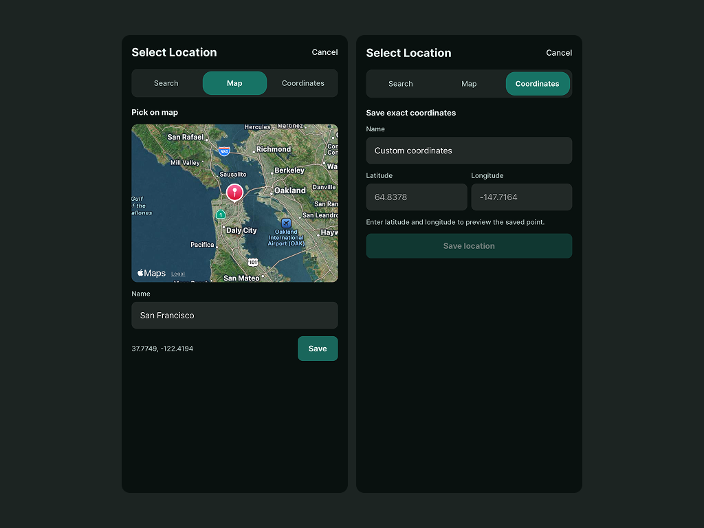 Get Forecasts with More Accurate Locations