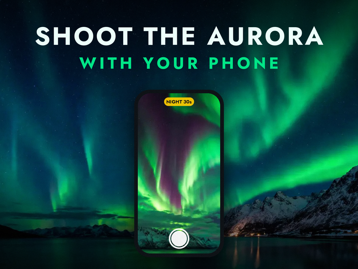 Polarlichter mit dem Handy fotografieren: Einstellungen für iPhone, Samsung Galaxy und Pixel