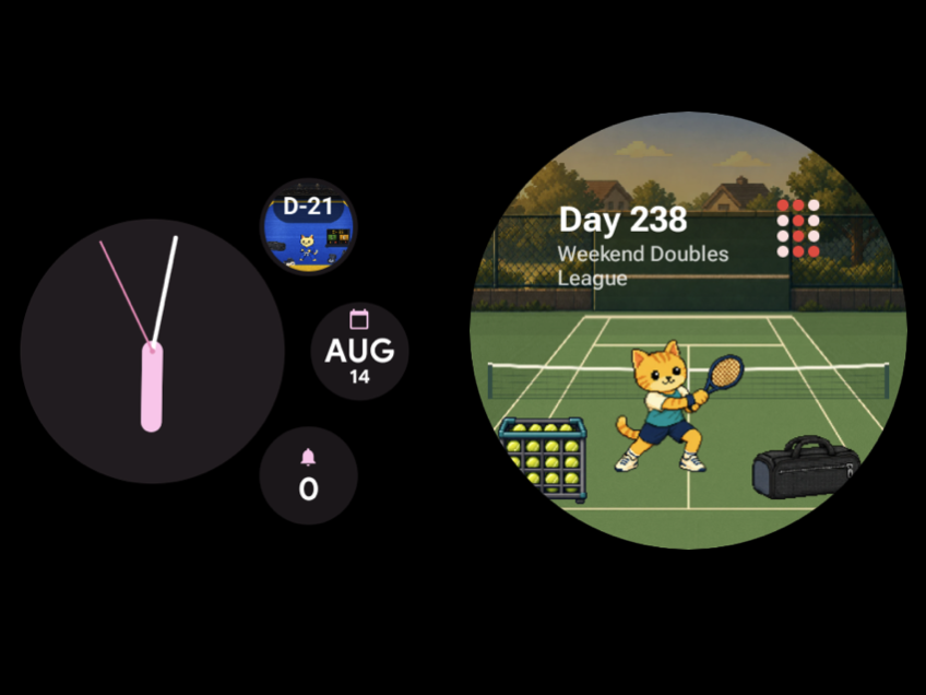 Sportling Wear OS tile and complications