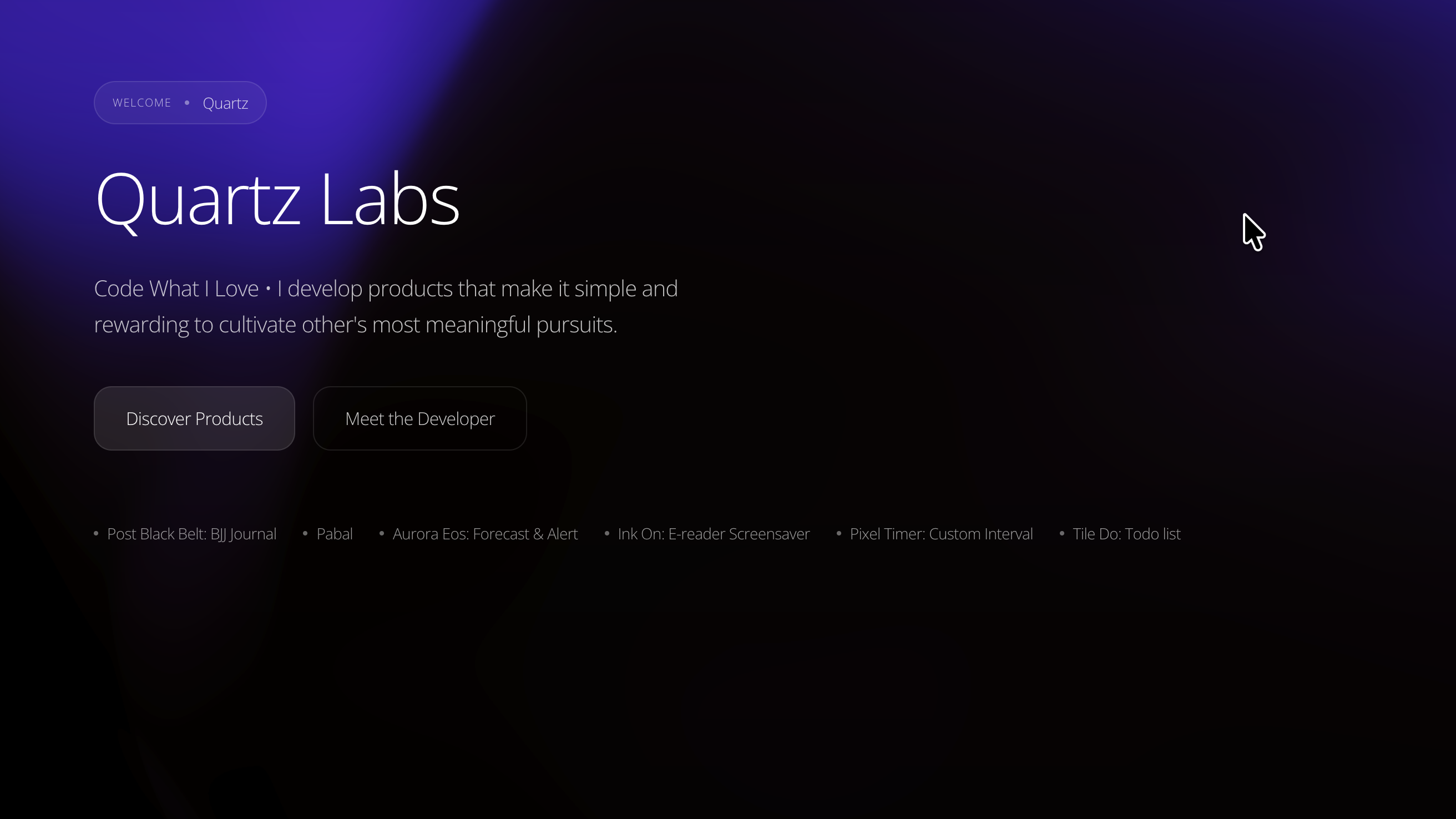 Pabal로 만든 스튜디오 페이지 예시