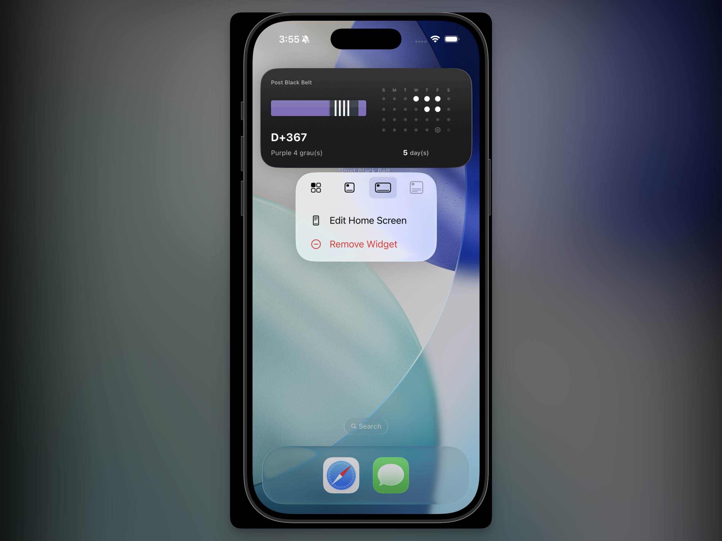 홈화면 위젯 설정