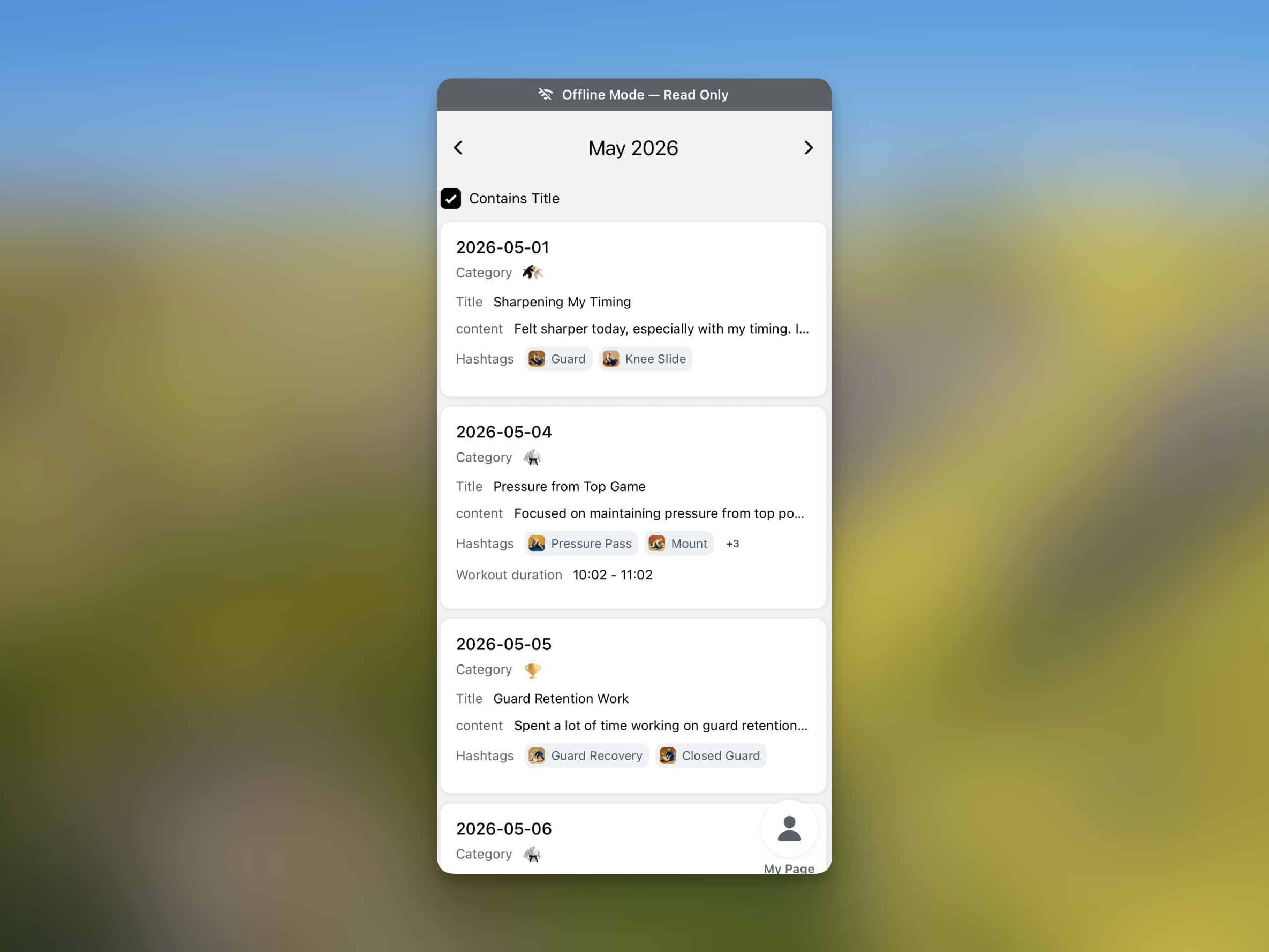 Checking journals in offline mode