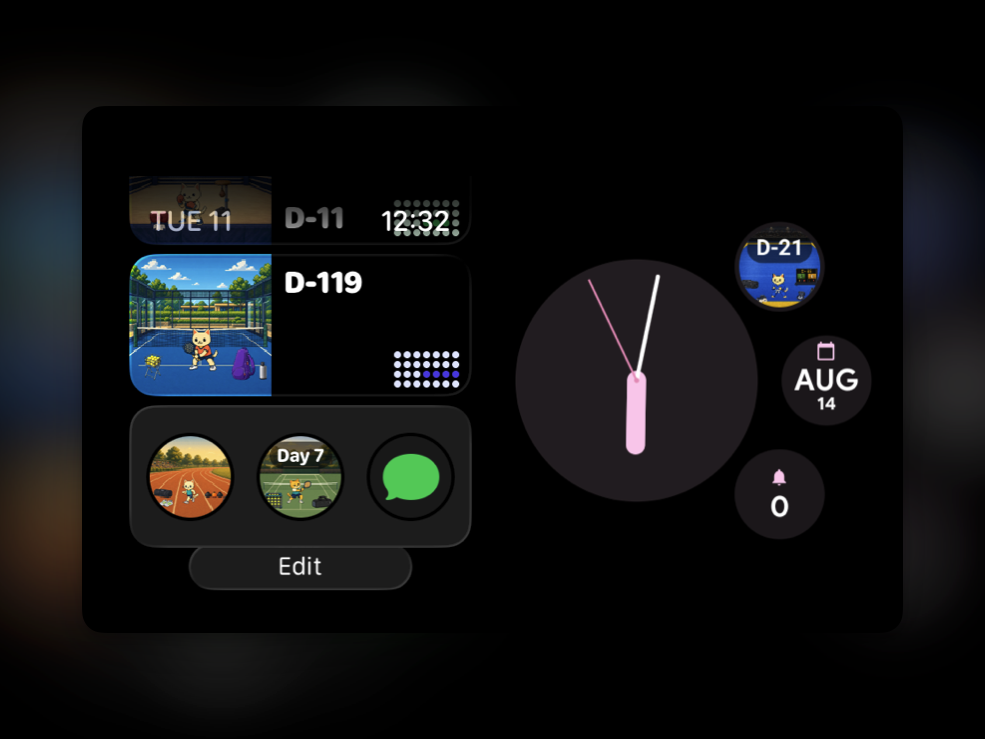 Apple Watch와 Wear OS의 Sportling 컴플리케이션 비교